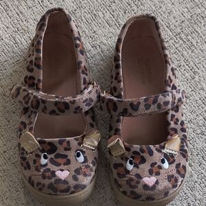 Leopard Print Kids Shoes with Ears
